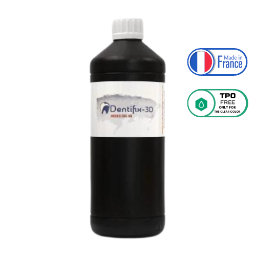 Dentifix-3D Dental 3D Resin Modeling HR 1 kg (3 colors) - TPO Free only for the clear color - Made in France